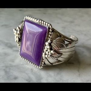 Unique Estate Vintage One of a kind Sterling Silver Cuff Bracelet